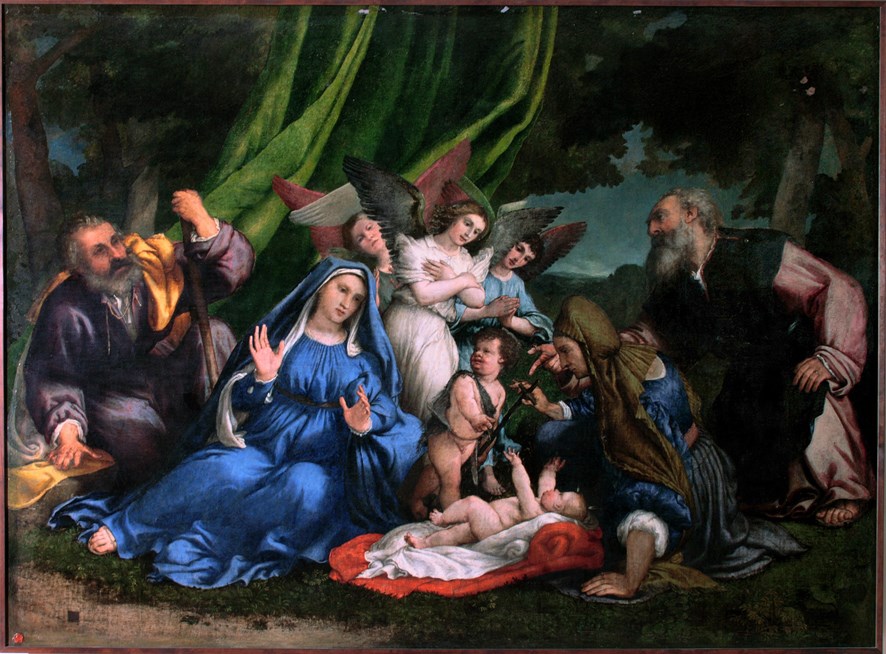 Lorenzo Lotto - Adorazione del Bambino