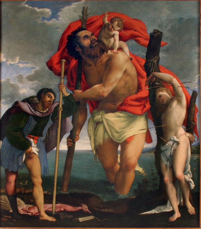 Lorenzo Lotto - San Cristoforo, San Rocco, San Sebastiano