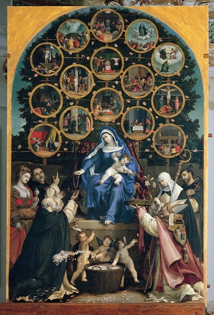 Madonna del Rosario - Lorenzo Lotto - Cingoli