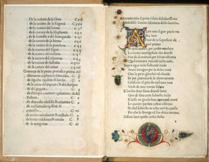 Biblioteca comunale. Volume a stampa del 1476 di Cecco d'Ascoli