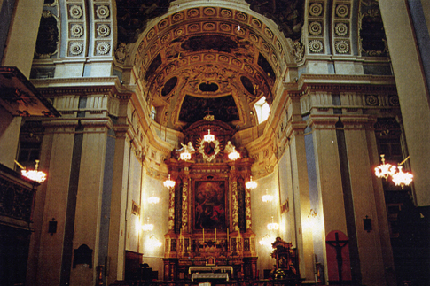 Panorama della città di Macerata e Cupola della Chiesa di S. Giovanni