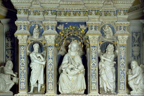 Giovanni della Robbia – Madonna con Bambino tra i santi Giovanni Battista e Girolamo