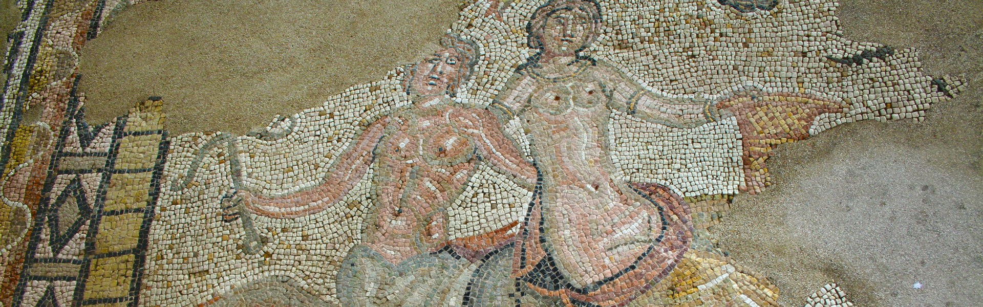 Castellone di Suasa - Domus dei Coiedii - particolare dei mosaici pavimentali