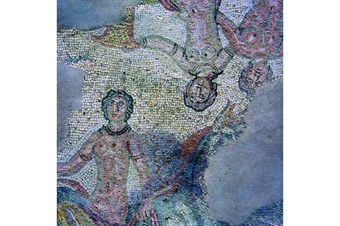 Particolare dei mosaici pavimentali della Domus dei Coiedii