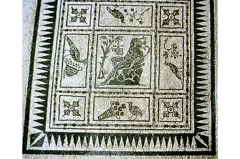 Particolare dei mosaici pavimentali della Domus dei Coiedii