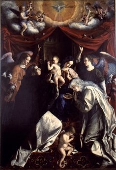 Orazio Gentileschi, Madonna del Rosario, Fabriano