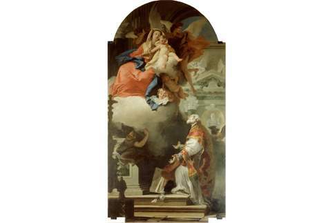 Giovan Battista Tiepolo - Apparizione della Madonna a San Filippo Neri