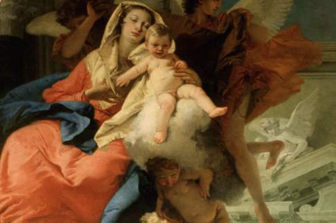 Madonna in gloria e San Filippo, particolare