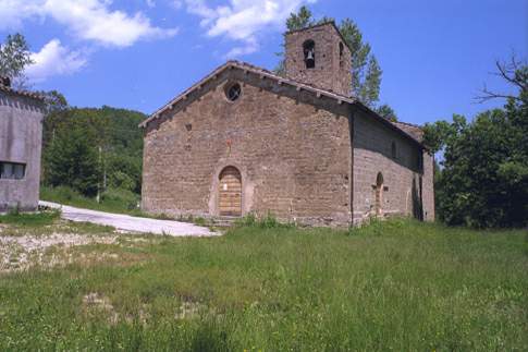 Facciata della Chiesa di S. Lorenzo in Vallegrascia