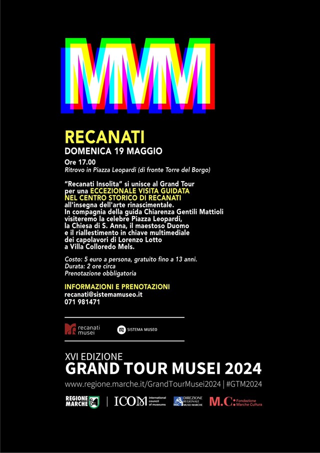 Gran Tour Musei 2024 - Visita guidata nel centro storico di Recanati