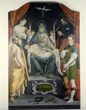 Simone De Magistris, Pietà e Santi